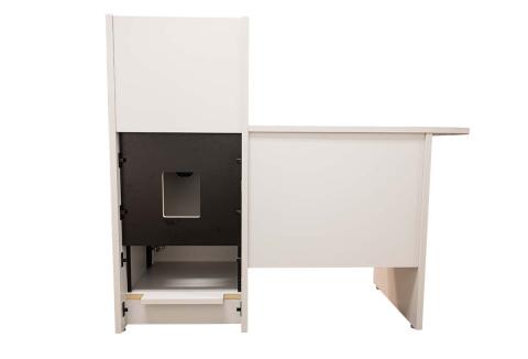 Podium With D-Top Workstation