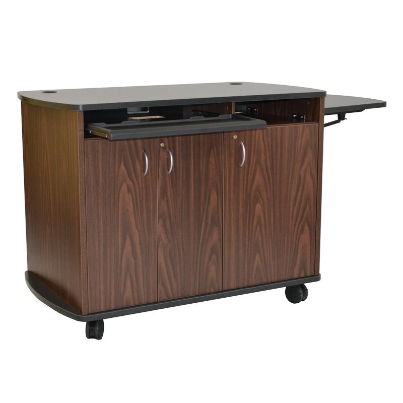 Standing Height Lectern Curved Top and Bottom