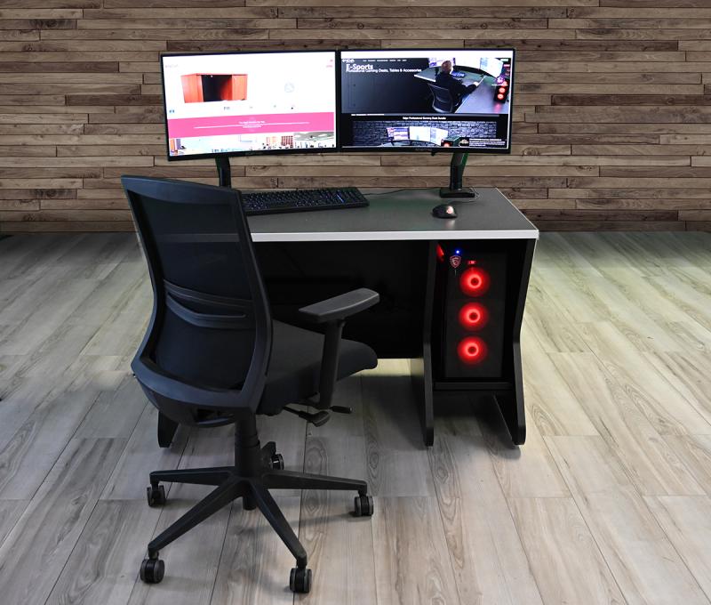 Educational Gaming Desk With Slide Out Shelf