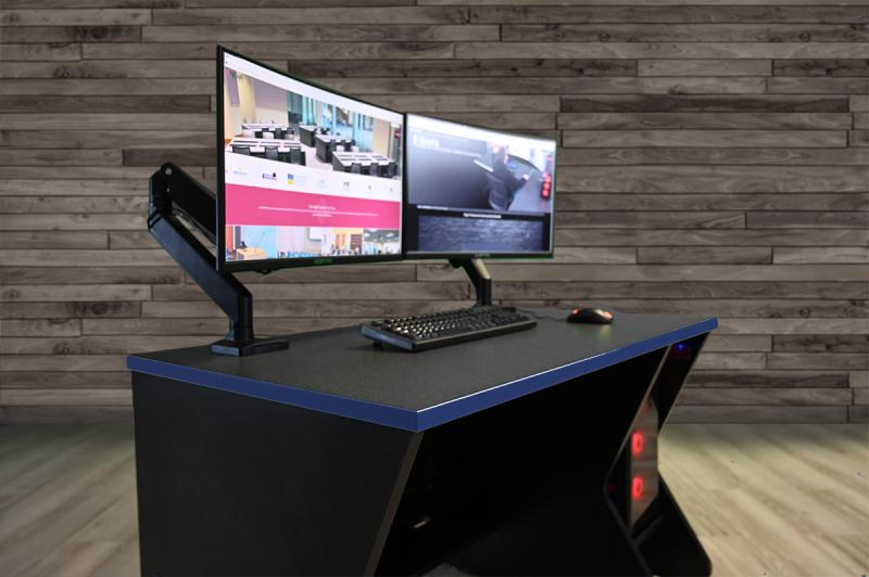 Educational Gaming Desk With Slide Out Shelf