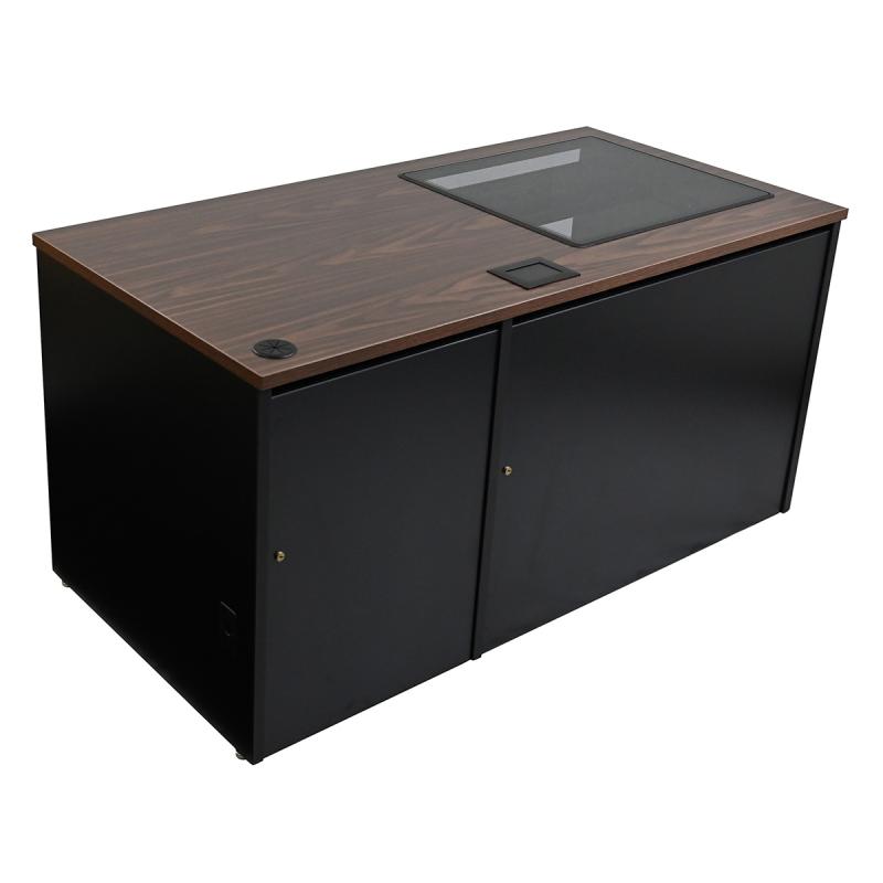 Seated Height Lectern Downview Locking CP Storage