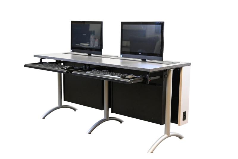 Computer Training Table Trolley Monitor Lift