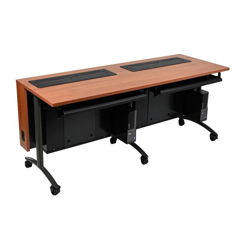 Computer Training Table w/ Trolley Monitor Lift